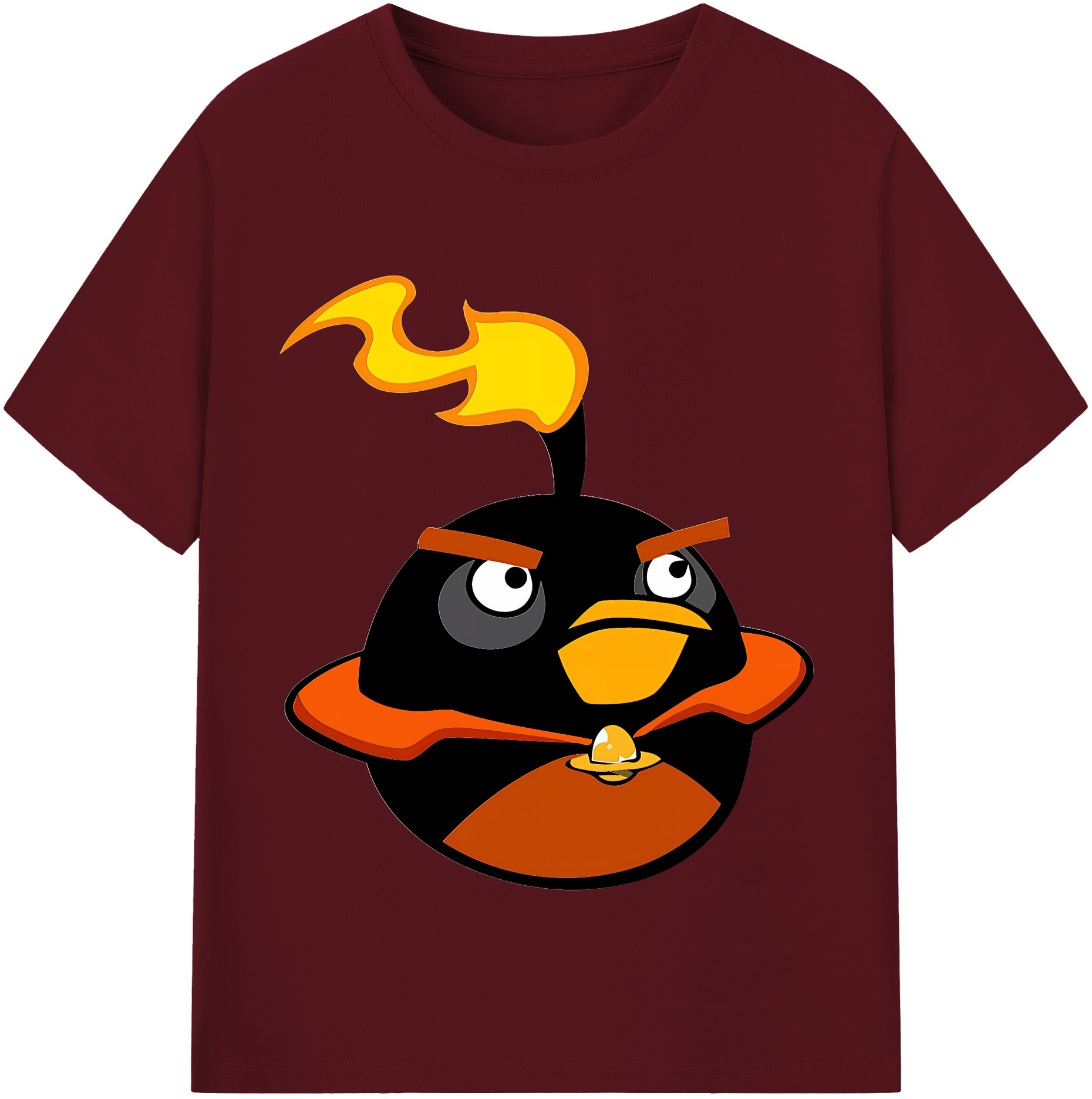 （画像用） Angry Birds アングリーバード 綿100％半袖Tシャツ（フロントプリント）